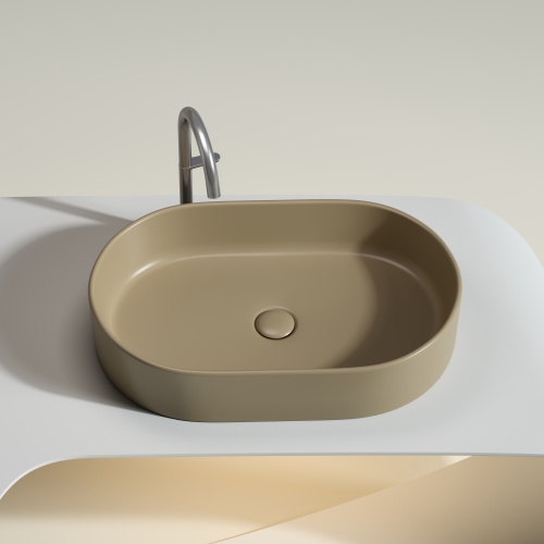 Раковина Ceramica Nova ELEMENT 61 см CN6048MC накладная цвет капучино матовый - фото 3