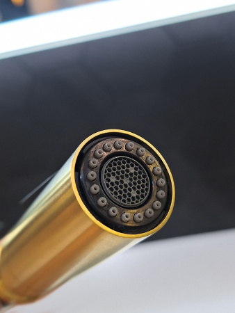 Смеситель для кухни AltroBagno Flusso AltroBagnoFlusso050202BG на мойку золото матовое