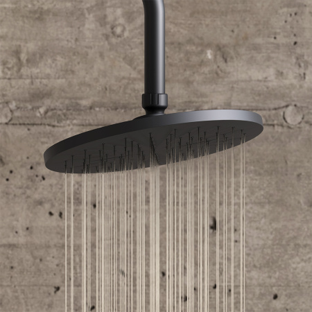 Душевая стойка Damixa Jupiter 977000300 настенная цвет черный