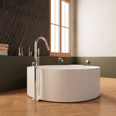 Ванна акриловая Frank 12532 150х150 отдельностоящая круглая с ножками