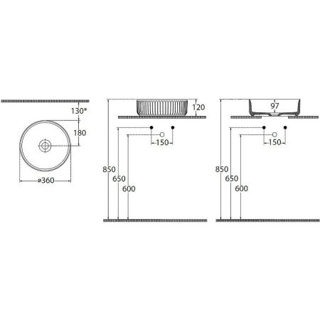 Раковина керамическая Allen Brau Fantasy 4.11032.SM 40х40 накладная цвет розовый без отверстий под смеситель