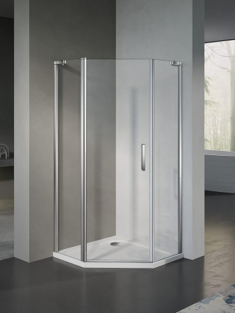 Душевой уголок WeltWasser WW300 10000002752 100х100 стекло прозрачное профиль хром без поддона
