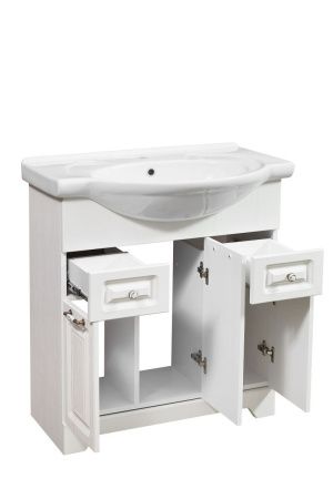 Тумба под раковину Stella Polar Кармела ольха SP-00000174 70х30 напольная цвет белый