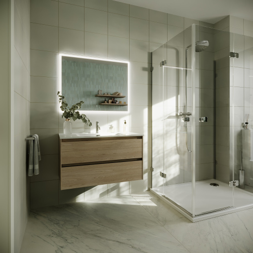 Тумба под раковину Sancos Cento CN90KE 89х45х50 настенная - фото 3