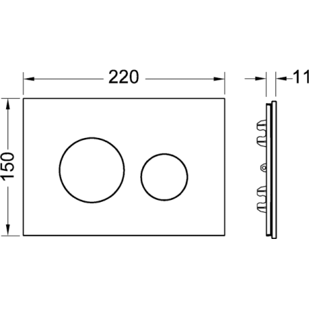 Лицевая панель Tece TECEloop 9240679