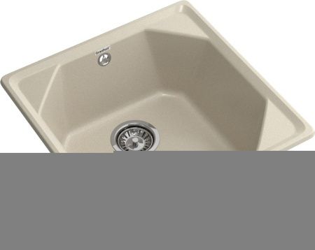 Кухонная мойка Granfest Unique U-500 топаз 50х50 цвет серый поверхность матовая