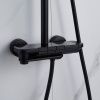 Душевая стойка Shevanik S4726H настенная цвет черный