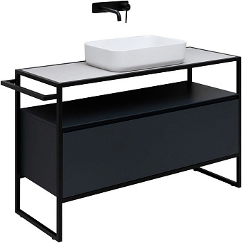 Тумба под раковину Allen Brau Priority 1.31004.AM 120х45х75 напольная цвет черный