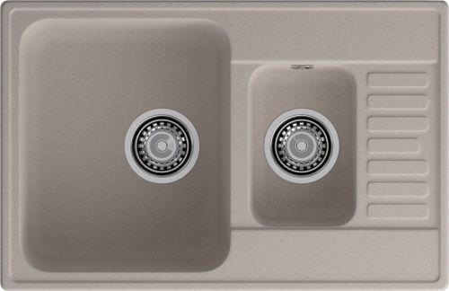 Кухонная мойка Granfest Quarz 21К песочный 74х48 цвет бежевый поверхность матовая