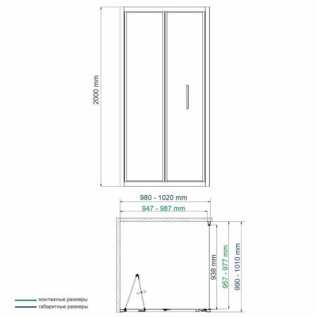 Душевой уголок Wasserkraft 78F19 100х100 стекло прозрачное профиль хром без поддона