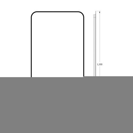 Зеркало с подсветкой Defesto AURA DF 2978R 60х120 подвесное