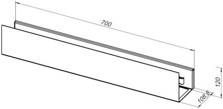 Полка в ванную комнату Aquanet Магнум 00302221