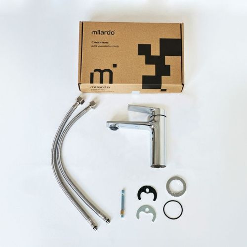 Смеситель Milardo Azure AZUSB00M01 на раковину хром - фото 3