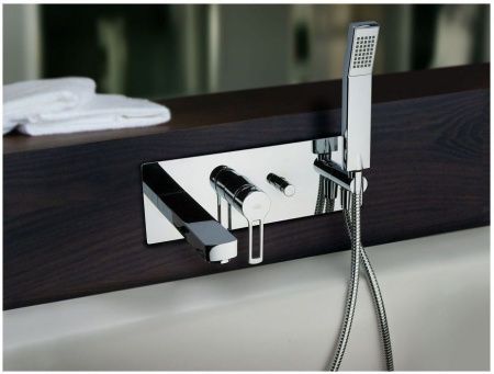 Смеситель для ванны с душем Paffoni Ringo RIN001CR встраиваемый в стену хром