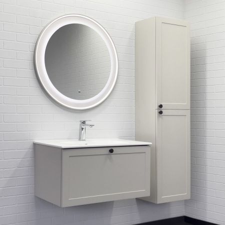 Тумба с раковиной Comforty Ереван 00-00014864CF 80х50 подвесная цвет серый