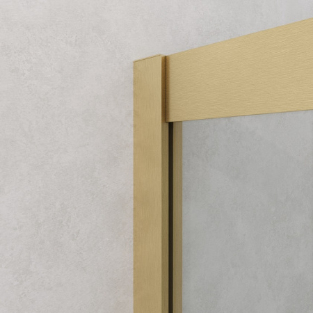 Душевой уголок Cezares RELAX 304 RELAX-304-A-2-80-C-BORO 80х80 стекло прозрачное профиль золото брашированное без поддона