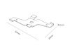 Крепеж потолочный для накладного магнитного шинопровода Ambrella Light Track System (Трацк Сыстем) GL1995