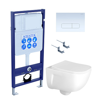 Сет унитаз + инсталляция Aquatek SET AQUATEK ДИВА-013 4в1