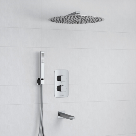 Душевая система WasserKRAFT A178644 Thermo встраиваемая в стену с термостатом
