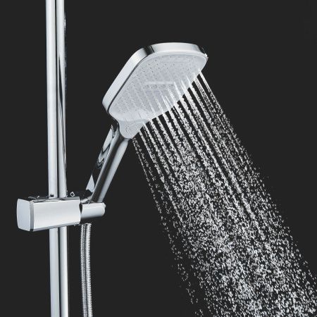Душевая стойка Shevanik S4136 настенная цвет хром