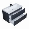 Тумба под раковину Uperwood Tanos 291020233 90х50 подвесная цвет черный