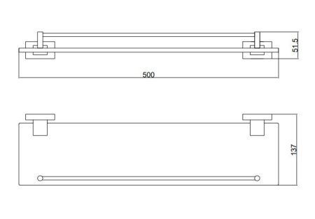 Полка в ванную комнату BELZ B90307