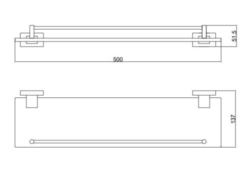 Полка в ванную комнату BELZ B90307 - фото 2