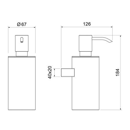 Дозатор Timo Luiro 18639/00