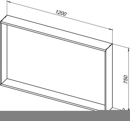 Зеркало с подсветкой Allen Brau Reality 1.32021.BB 120х80 подвесное