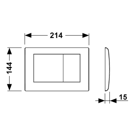 Клавиша смыва механическая Tece TECEplanus 9240324 цвет белый
