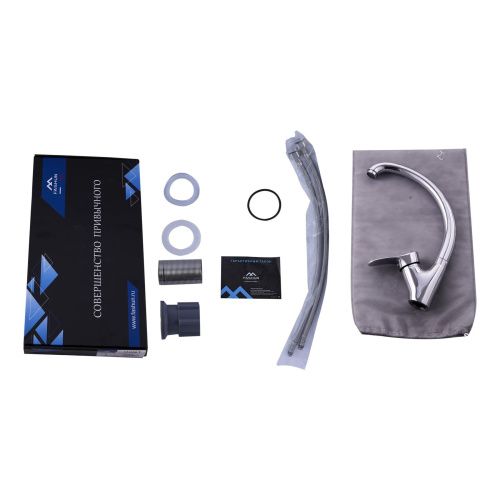 Смеситель для кухни Fashun A4028 на мойку хром - фото 4