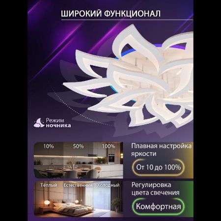 Люстра потолочная Natali Kovaltseva Olimp (Олимп) LED LAMPS 81437