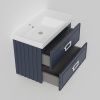 Тумба с раковиной La Fenice Cubo TWIN NFNC-01-CUB-BG-90-2-2-90-2L 90х50 подвесная цвет синий