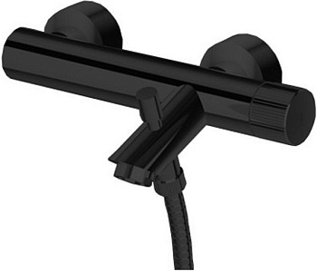 Смеситель для ванны с душем Paffoni Jo JO022NO настенный черный без термостата