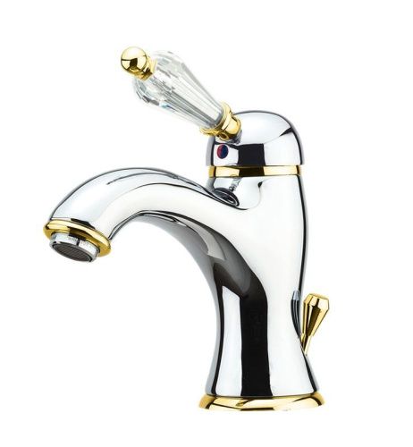 Смеситель Fiore 82CO5221 на раковину хром/золото - фото 2