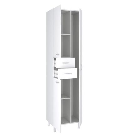 Шкаф-пенал RUNO ЭКОНОМ 00000000135 50х31х191 напольный цвет белый