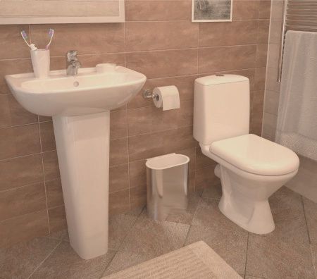 Унитаз-компакт напольный с бачком Jika Era 8245320002429 белый без сиденья каскадный смыв