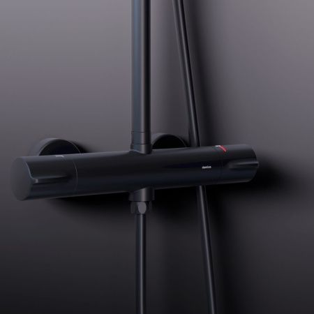 Душевая стойка Damixa Scandinavian Pure 936800300 настенная цвет черный
