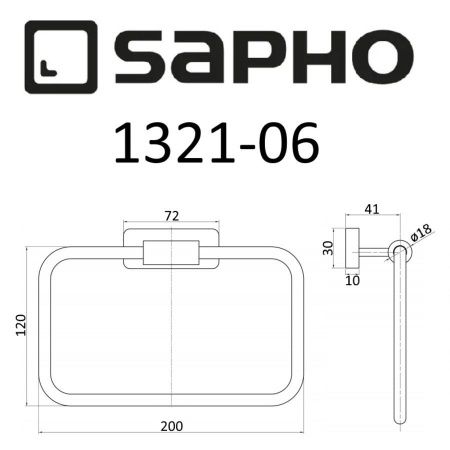 Полотенцедержатель Sapho OLYMP 1321-06