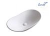 Раковина из сантехнического фарфора Cerutti SPA CR7031B 60х40 накладная цвет белый без отверстий под смеситель