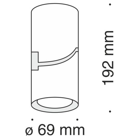 Спот потолочный Maytoni Technical Tube (Труба) C019CW-01W