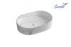 Раковина из сантехнического фарфора Cerutti SPA CR0055B MMW2 50х40 накладная цвет белый без отверстий под смеситель