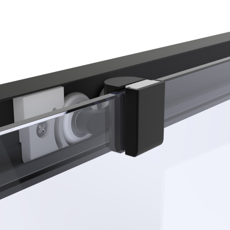 Душевой уголок Vegas-Glass ZP+ZPV Protec ZP+ZPV Protec h1900 120*90 02М crystalvision 120х90 стекло прозрачное профиль черный матовый без поддона