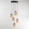 Светильник подвесной Delight Collection MD25090022-5A matt black/champagne