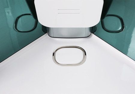 Душевая кабина SSWW BU602 100х100 четверть круга с крышей ориентация универсальная