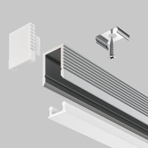 Алюминиевый профиль накладной Maytoni Led Strip ALM-0809-S-2M - фото 3