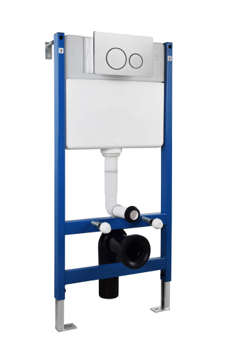 Инсталляция для унитаза и кнопка смыва механическая цвет хром Timo SOLI TWC-01+FP-002 - фото 2