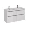 Тумба под раковину LeMark Buno LM04B125T 120х40 напольная цвет белый