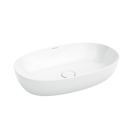 Раковина керамическая Kerama Marazzi PLAZA PLR.wb.60 60х38 накладная цвет белый без отверстий под смеситель