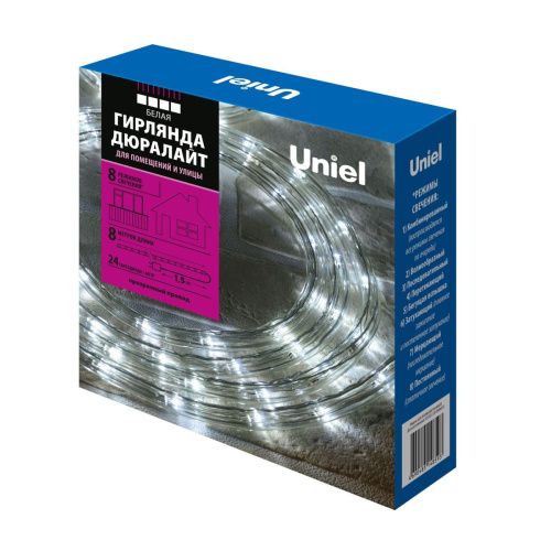 Дюралайт Uniel ULD-D50 8M/С08 IP44 WHITE - фото 4